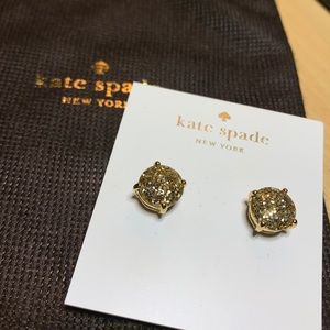 Kate Spade earring studs with dust bag